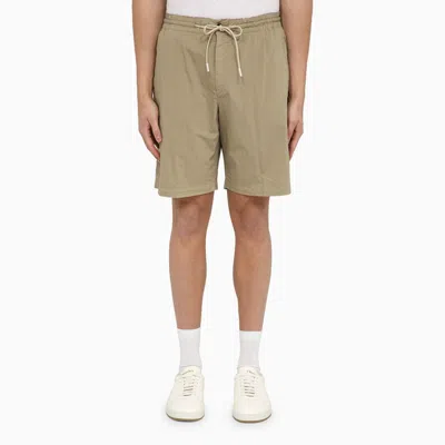 Pt Torino Beige Cotton-blend Bermuda Shorts