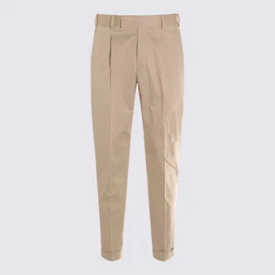 PT TORINO BEIGE COTTON PANTS