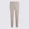 Pt Torino Trousers With Belt Loops And Pockets In Neutral