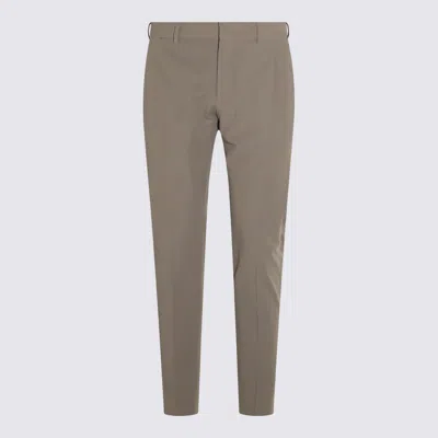 Pt Torino Beige Cotton Pants In Brown