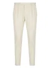 Pt Torino Beige Cotton Trousers