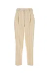 Pt Torino Embroidered Linen Blend Pant