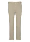 Pt Torino Cotton Trousers In Neutral