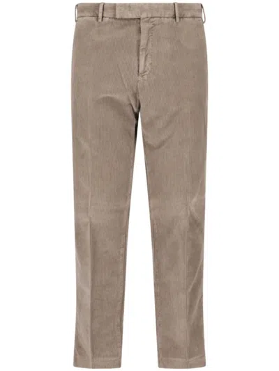 PT TORINO BEIGE STRAIGHT-FIT TROUSER