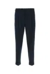 Pt Torino Pantalone In Misto Lana Stretch Nero Uomo