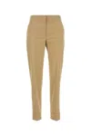 Pt Torino Beige Stretch Cotton Blend Pant In Beigescuro