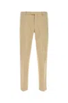 Pt Torino Beige Stretch-design Tapered Trousers In Y041