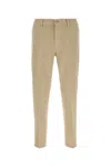 Pt Torino Stretch Cotton Reggae Style Trousers In Brown
