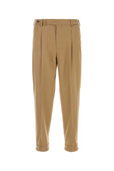 PT TORINO BEIGE STRETCH WOOL BLEND PANT