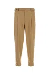 Pt Torino Stretch Wool Blend Trousers Featuring Pockets In Neutral