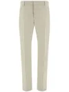 Pt Torino Beige Tapered Casual-chic Trousers In Beige