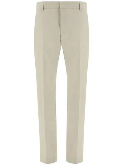 Pt Torino Beige Tapered Casual-chic Trousers In Nude