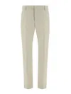 Pt Torino Beige Tapered Casual-chic Trousers In Beige
