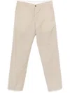 Pt Torino Beige Virgin Wool Linen Blended Trousers