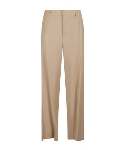 Pt Torino Belt Loop Trousers In Brown