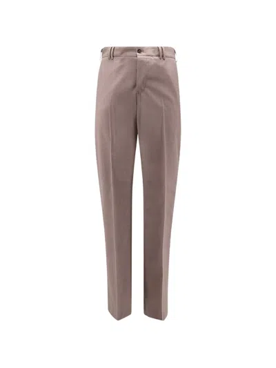 Pt Torino Belt-loop Trousers In Brown