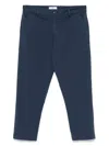 Pt Torino Tailored Blue Trousers With Mid-rise Waist In Blue