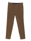 Pt Torino Belt-loops Trousers In Brown