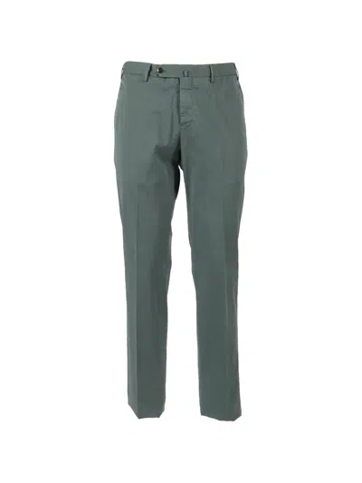 Pt Torino Belt-loops Trousers In Green
