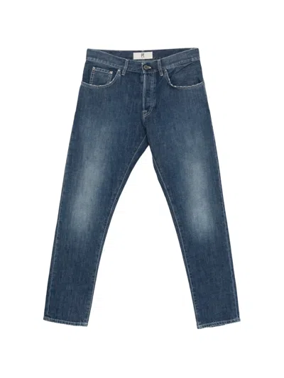 Pt Torino Belt-loop Pocket Jeans In Blue