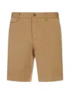 Pt Torino Belt-loop Shorts In Brown