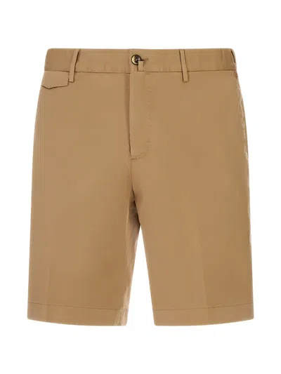 Pt Torino Belt-loop Shorts In Brown