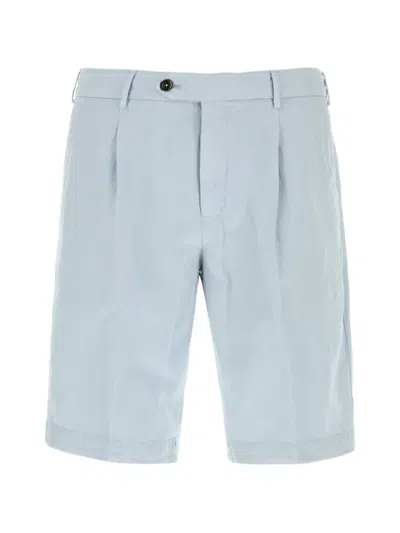 Pt Torino Belt-loops Bermuda Shorts In Blue