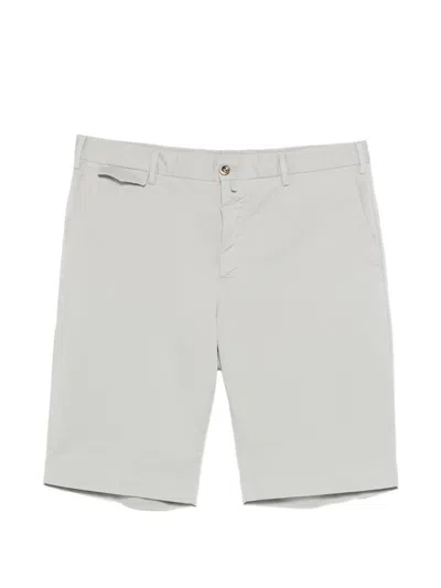 Pt Torino Belt-loops Shorts In Gray