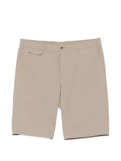 Pt Torino Belt-loops Shorts In Neutral