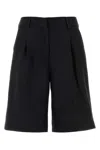 Pt Torino Black Solid Shorts In Black
