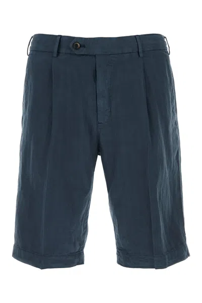 PT TORINO BERMUDA IN MISTO LYOCELL BLU NAVY  UOMO