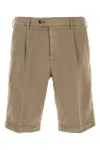 Pt Torino Bermuda Shorts With Pleated Front And Pockets