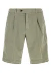Pt Torino Green Solid Shorts In Green