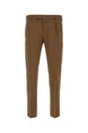 Pt Torino Pant Wool Stretch Back Pockets In Camel