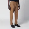 Pt Torino Biscuit-colored Cotton Trousers In Brown