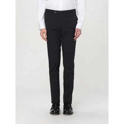 Pt Torino Black Cotton Dress Pants