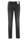 Pt Torino Black Cotton Jeans In Black