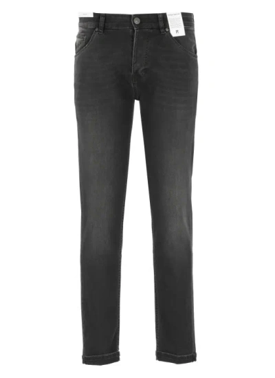 Pt Torino Black Cotton Jeans