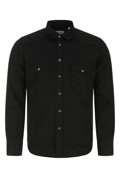 Pt Torino Black Denim Shirt