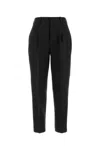 Pt Torino Black Stretch Polyester Pant