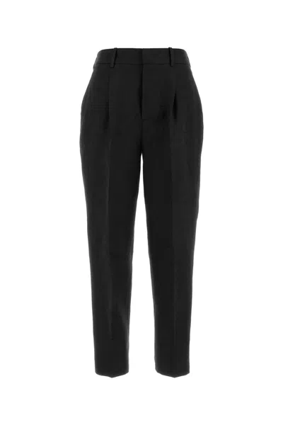 Pt Torino Black Linen Pant