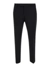 Pt Torino Wool Trousers In Nero