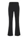 Pt Torino Black Mini Flare Pants In Stretch Fabric Woman In Black