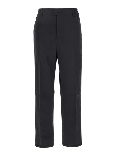 Pt Torino Black Pants With Elastic Waist