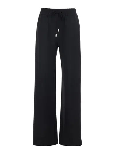 Pt Torino Drawstring Casual Pants In Black