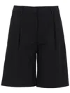 Pt Torino Black Solid Shorts In Black