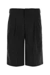 Pt Torino Black Solid Shorts In Black