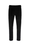 Pt Torino Black Stretch Corduroy Pant In Black