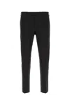 Pt Torino Viscose Stretch Pant With Waist Belt Loops In Black