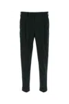 Pt Torino Pantalone In Misto Lana Stretch Nero Uomo In Black
